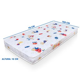 Colchão CELIFLEX Infantil 68 x 148 D18 Juvenil Faixa Bordada Celiflex - 4