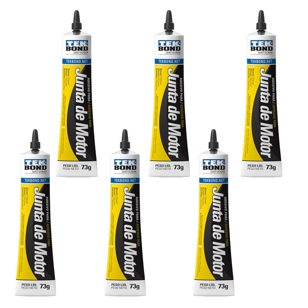 Kit com 6 Adesivos para Colar Junta de Motor 73g Tekbond - 1