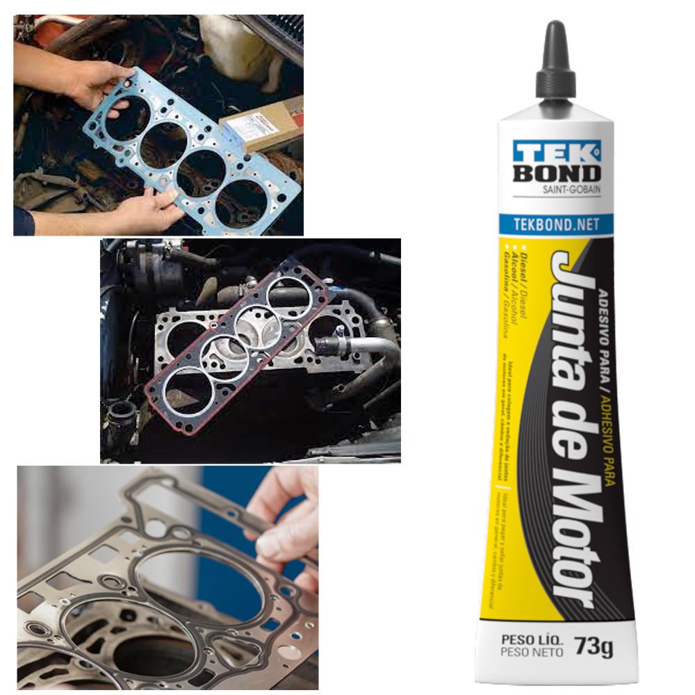 Kit com 6 Adesivos para Colar Junta de Motor 73g Tekbond - 2
