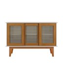 Ver imagem 3 de Aparador Buffet Detroit 03 Portas Off White/Nature - Tebarrot