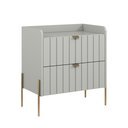 Ver imagem 6 de Mesa de Cabeceira Vênus 60cm Móvel 100% em Mdf Praticidade Ao Lado da Cama com 2 Gavetas