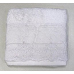 Toalha de Lavabo Imperiale Bordada Trussardi - Branco - 1