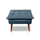 Ver imagem 7 de Kit C-2 Poltrona Opalas + 01 Puff Opala Elegante Suede Azul Turquesa