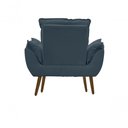 Ver imagem 3 de Kit C-2 Poltrona Opalas + 01 Puff Opala Elegante Suede Azul Turquesa