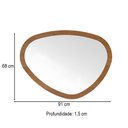 Ver imagem 3 de Espelho Orgânico Deco Cinamomo - Artely Móveis