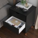 Ver imagem 4 de Conjunto 2 Mesa de Cabeceira Grécia Plus 3 Gavetas - Preto