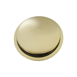 Ralo Inteligente Click Dourado Redondo 15x15cm - By Fineza - 1