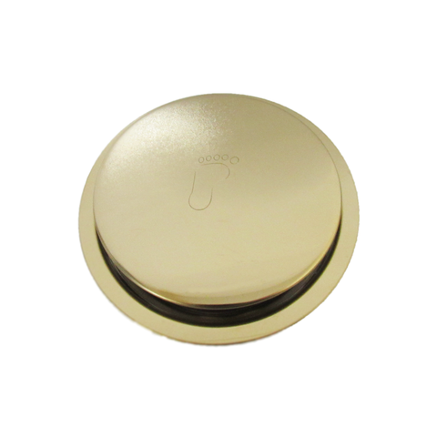 Ralo Inteligente Click Dourado Redondo 15x15cm - By Fineza