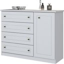 Ver imagem 2 de Jogo de Quarto com Cômoda Americano e Berço Bala de Menta - Fdecor