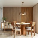 Ver imagem 4 de Mesa de Jantar Redonda 105cm com Tampo de Vidro 100% Mdf