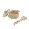 Minicozinha - Panela e Colher de Pau, da Lume - Brinquedo de Madeira para Comidinhas ou Brincar de C - 1