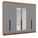 Ver imagem 3 de Guarda Roupa Casal 6 Portas 240cm com Espelho Madrid Politorno Móveis