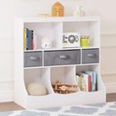 Ver imagem 3 de Organizador Infantil Paco 2 Portas 6 Gavetas MDF 93cm Branco Woodcore