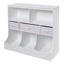 Ver imagem 1 de Organizador Infantil Paco 2 Portas 6 Gavetas MDF 93cm Branco Woodcore