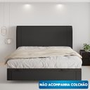 Ver imagem 3 de Cama Baú Casal Flutuante Queen Size Space Couro Ecológico Pu - Skybox