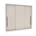 Ver imagem 2 de Guarda-roupa Casal Valência 3 Portas 4 Gavetas Branco/creme - Politorno