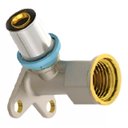 Ver imagem 2 de Cotovelo Fêmea Flange Água 20mmx1/2 Lbp - Prensar Emmeti