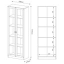 Ver mais imagens de Kit 3 Peças com Escrivaninha, Armário e Gaveteiro Espresso Móveis 