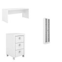 Ver imagem 2 de Kit 3 Peças com Escrivaninha, Armário e Gaveteiro Espresso Móveis 