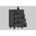 Ver imagem 5 de Mesa Cabeceira Infantil Presence C- 4 Gavetas Amendola Touch-grafito - Demóbile