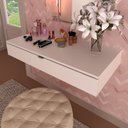 Ver imagem 1 de Penteadeira com Gaveta Suspensa Branca Pe2004 Tecnomobili