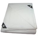 Ver imagem 1 de Lona Branca 15x10 Polietileno Impermeável Resistente + Ilhos