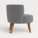 Ver imagem 7 de Kit 2 Poltronas para Sala Pequena Base em Madeira Suporta 120 Kg Tecido Veludo Premium