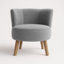 Ver imagem 4 de Kit 2 Poltronas para Sala Pequena Base em Madeira Suporta 120 Kg Tecido Veludo Premium