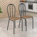 Ver imagem 5 de Conjunto Sala de Jantar para Cozinha Mesa Tampo Granito Quadrada e 2 Cadeiras Juliete Yescasa Preto/Craqueado/Rattan/Ocre