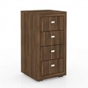 Ver imagem 7 de Kit 3 Peças com Mesa para Escritório, Armário 2 Portas e Gaveteiro 4 Gavetas