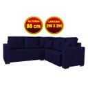 Ver imagem 2 de Facto Retratil Reclinavel 2,90Mx2,90M Linho Azul