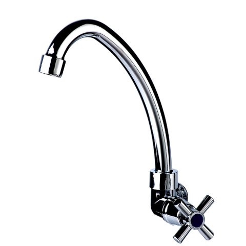 Torneira Simples De Parede Para Cozinha 1/4 De Volta Cromada