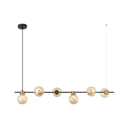 Pendente Tutu Preto e Bronze com Globos Champanhe 6G9 118cm HL027G Bella - 1
