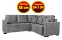 Ver imagem 2 de Facto Retratil Reclinavel 2,90Mx2,90M Suede Animale Cinza