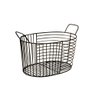 Cesta Organizadora Metalizada Preta com Alça - A\CASA - 1