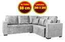 Ver imagem 2 de Facto Retratil Reclinavel 2,90Mx2,90M Sued Amassado Branco