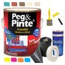 Kit Tinta Esmalte 3,6l Madeira & Metal + Itens para Pintura - Azul França - 1