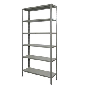 Estante de Aço Multiuso, 6 Prateleiras, 190x90x30cm, Cinza, Suporta 100kg Organizadora