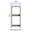 Ver imagem 2 de Porta Geladeira Ágata 1 Porta Basculante Rustic Branco