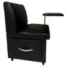 Cadeira de Manicure Profissional Preto Luxo Corino - 2