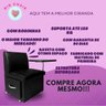 Cadeira de Manicure Profissional Preto Luxo Corino - 6