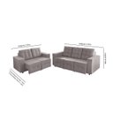 Ver imagem 2 de Sofá Veneza 5 Lugares, Conjunto 3e2 - Retrátil - de Casa Décor e Estofados.