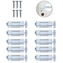 Ver imagem 4 de Ferrolho Trinco Tarjeta Fecho Chato para Porta Janela Portão 10cm Zincado | Silvana | Kit 10 Un