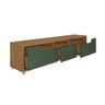 Rack para Tv Jersey 2.20m 3 Gavetas Cedro/verde Oliva - Casa D - 4