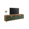 Rack para Tv Jersey 2.20m 3 Gavetas Cedro/verde Oliva - Casa D - 1