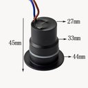 Ver imagem 5 de Embutido de Solo Led Nordecor Sisa 6394 2w 12v Preto 3000k Luz Amarela 3000k