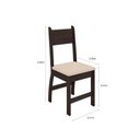 Ver imagem 6 de Conjunto de Mesa e 6 Cadeiras para Sala de Jantar Milano Fosco - Amêndoa / Savana - Poliman