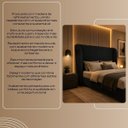 Ver imagem 7 de Cabeceira Cama Box Queen Ravena 160cm Boucle Preto com Sapatas Plásticas Linha Premium