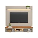Ver imagem 3 de Painel para Tv até 70 Polegadas Ferrara 2 Portas Canela/off White - Linea Brasil