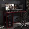 Mesa Escrivaninha Gamer Singapura - Preto/Vermelho - 1